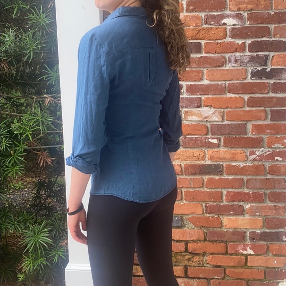 Navy button down - Picture 3 of 3